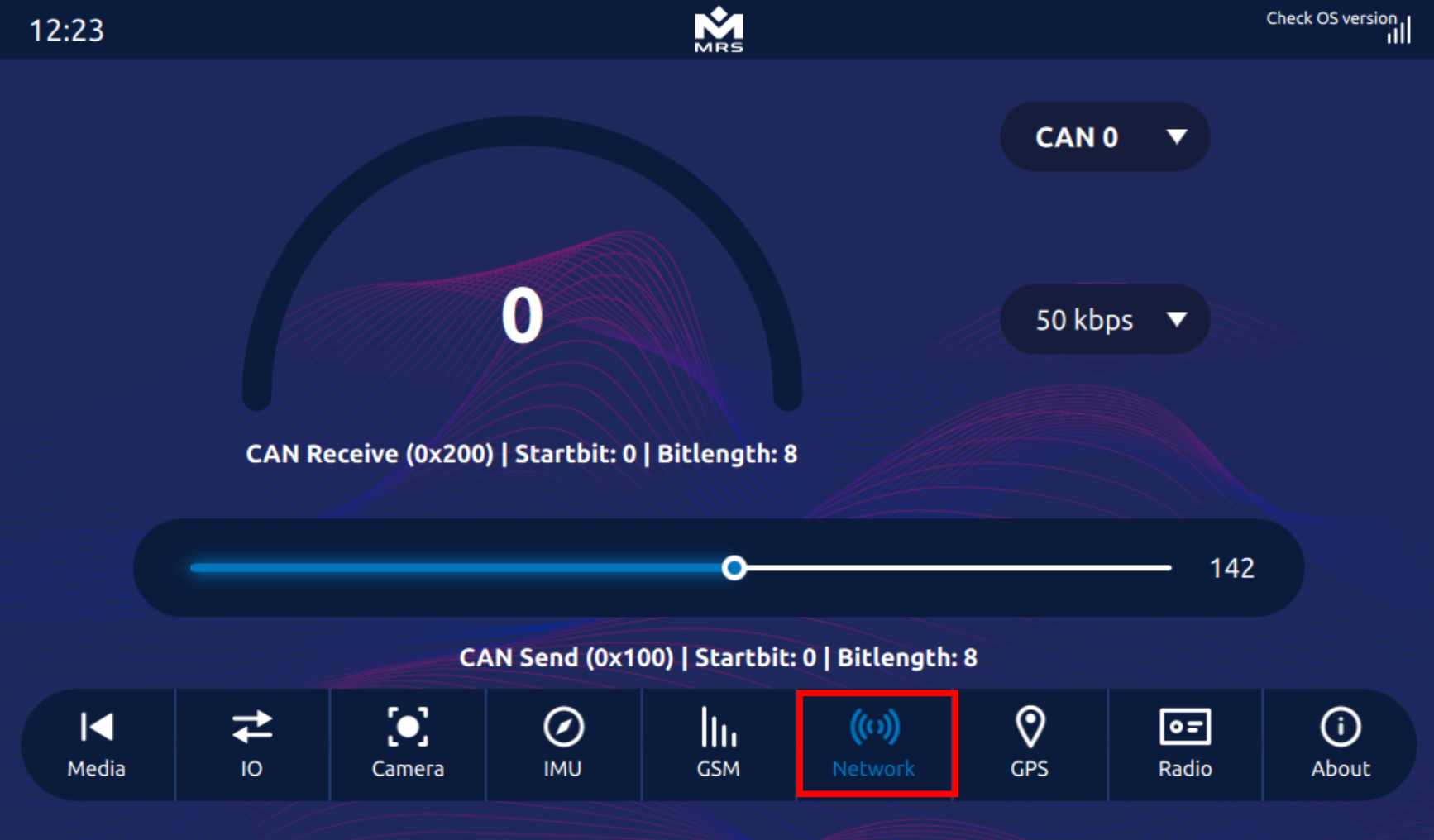Display of CAN Output