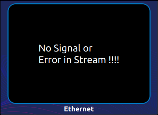 Error Detection in the IP Camera Stream