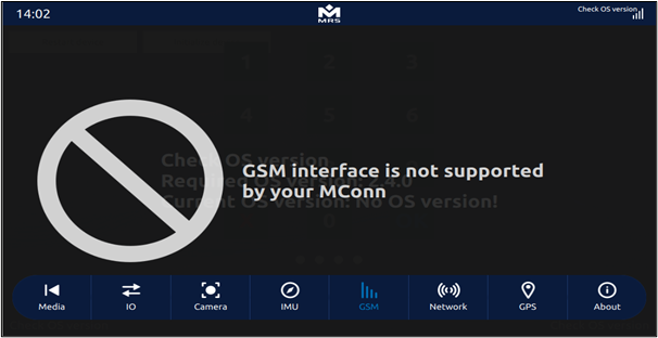 Missing Interface Associated with the Menu Detection