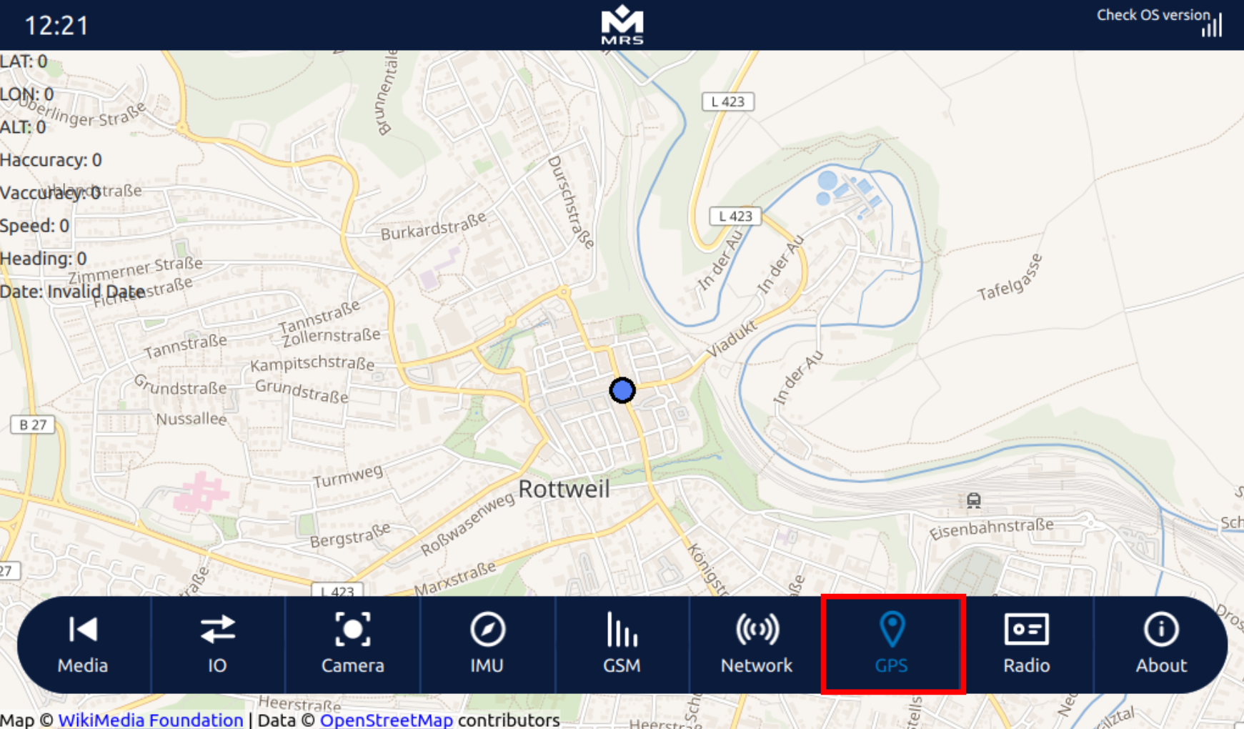 GPS Tab